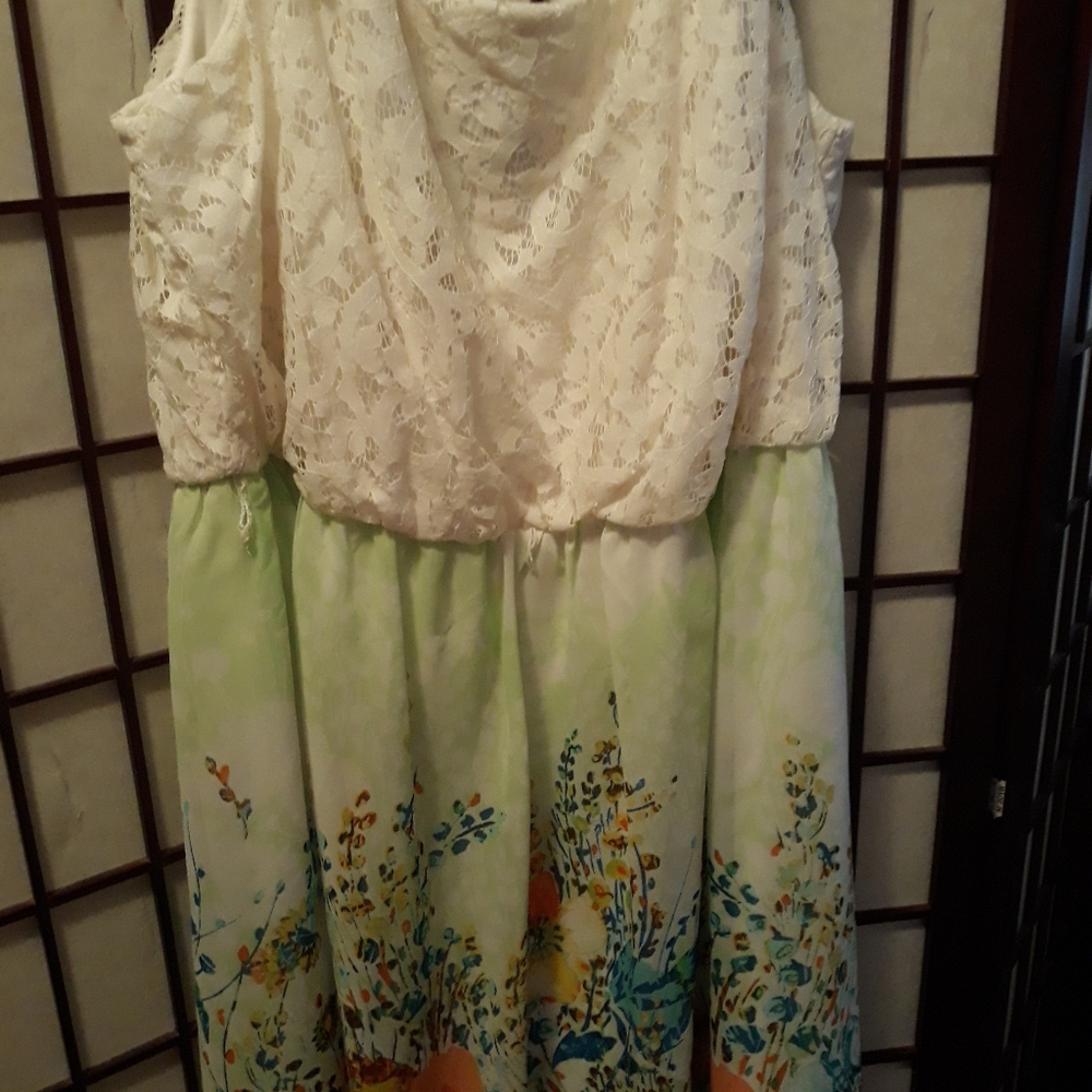 Lace and floral dress SIZE 2X
